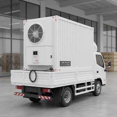 좋은 가격 DC 12V / DC 24V 호환 흰색 3톤 적재량 운송 냉동 장치 온라인으로