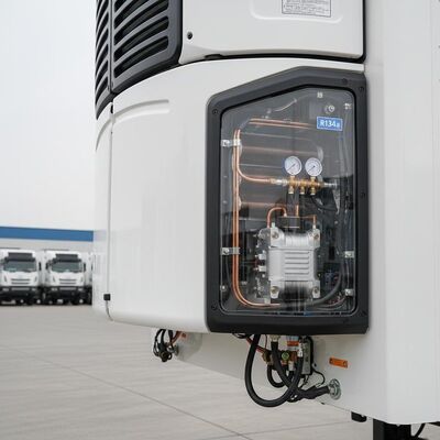 Harga yang bagus Unit Pendingin Transportasi Pencairan Es Listrik dengan Kompresor Gulir dan Refrigeran R134a untuk Solusi Rantai Dingin on line