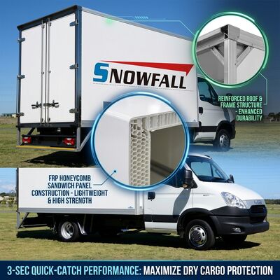 Harga yang bagus Struktur atap diperkuat PP Core Dry Truck Body Box untuk aplikasi transportasi barang on line