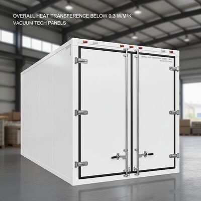 Un buon prezzo. Cassone per camion refrigerato con trasferimento di calore complessivo <0,3W/M².K Utilizzando materiale composito in fibra di vetro FRP e spedizione CBU in linea