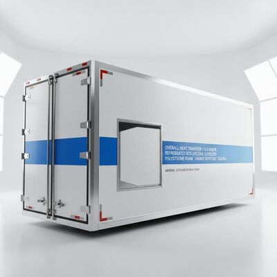 Bom preço. Caixa frigorífica com isolamento de espuma de poliestireno extrudido e material FRP para transferência global de calor < 0,3 W/M2.K on-line